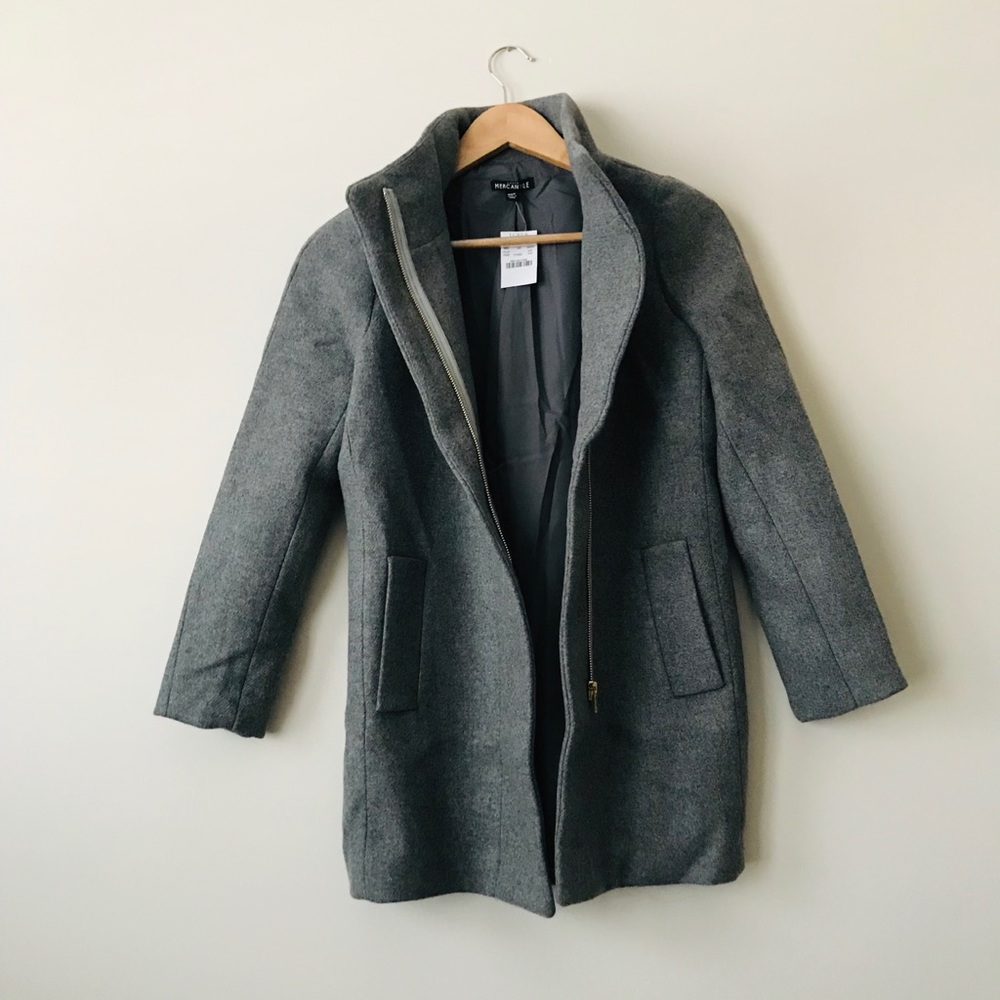 NWT grey coat jcrew